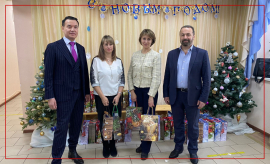 Общественная палата вручили 50 новогодних подарков для малоимущих пенсионеров в Центре социального обеспечения Красногорска