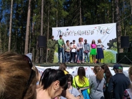 Член общественной палаты, председатель комиссии по регламенту Шмидт Наталья Николаевна 19 мая приняла участие в акции "Удивительный лес"